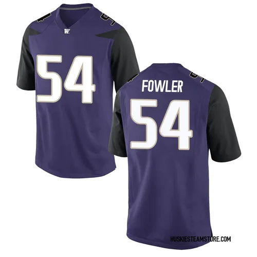 Men's Nike Drew Fowler Washington Huskies Game Purple Football College Jersey