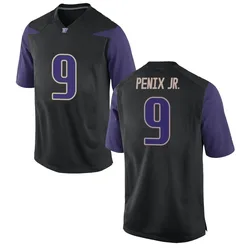 Men's Michael Penix Jr. Washington Huskies Game Black Football College Jersey