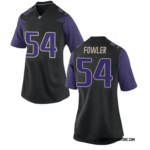 Women's Nike Drew Fowler Washington Huskies Game Black Football College Jersey