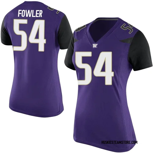 Women's Nike Drew Fowler Washington Huskies Game Purple Football College Jersey