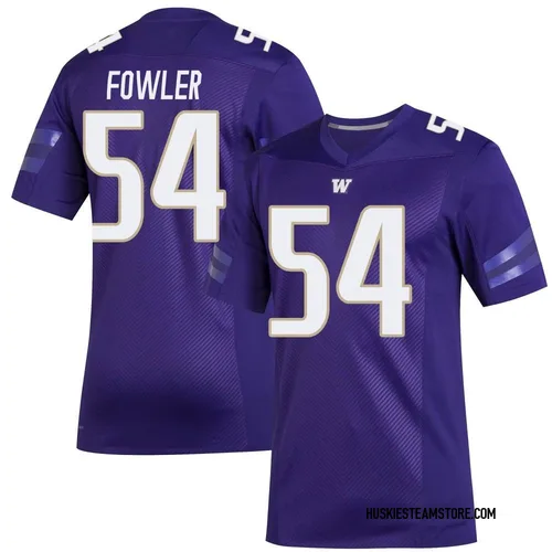 Youth Adidas Drew Fowler Washington Huskies Premier Purple Replica Football Jersey